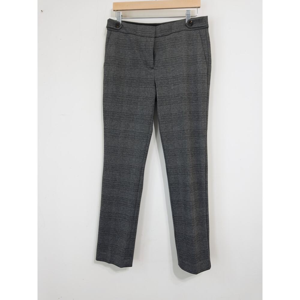 Ann Taylor women’s dress pants in gray plaid sz 4 workwear business casual‎